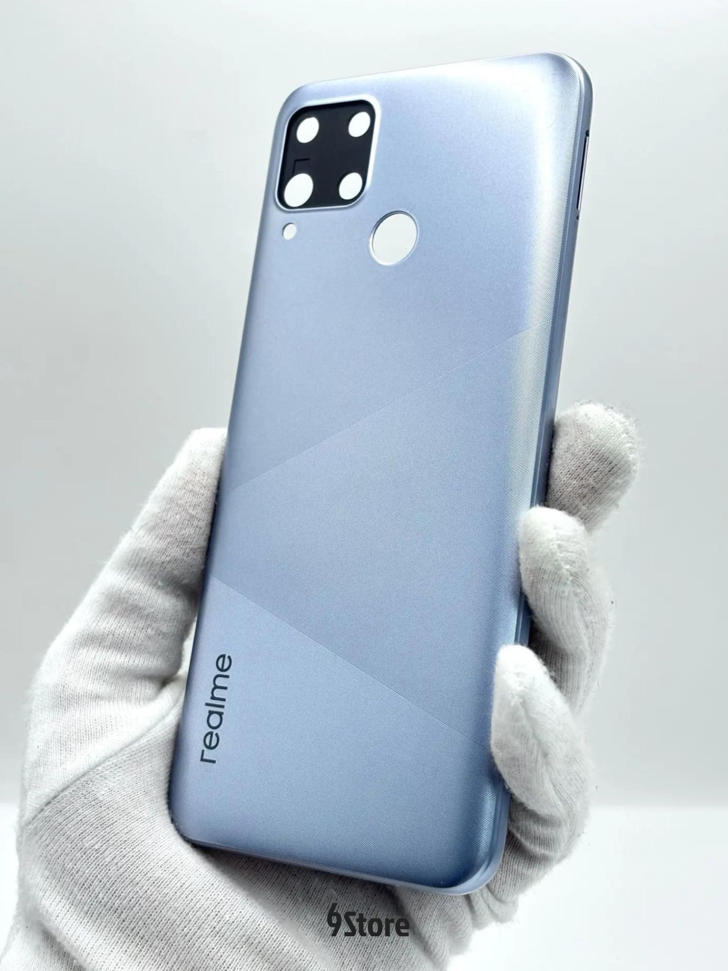 Задняя крышка Realme C15 (RMX2180) (Серый) + в сборе со стеклом камеры