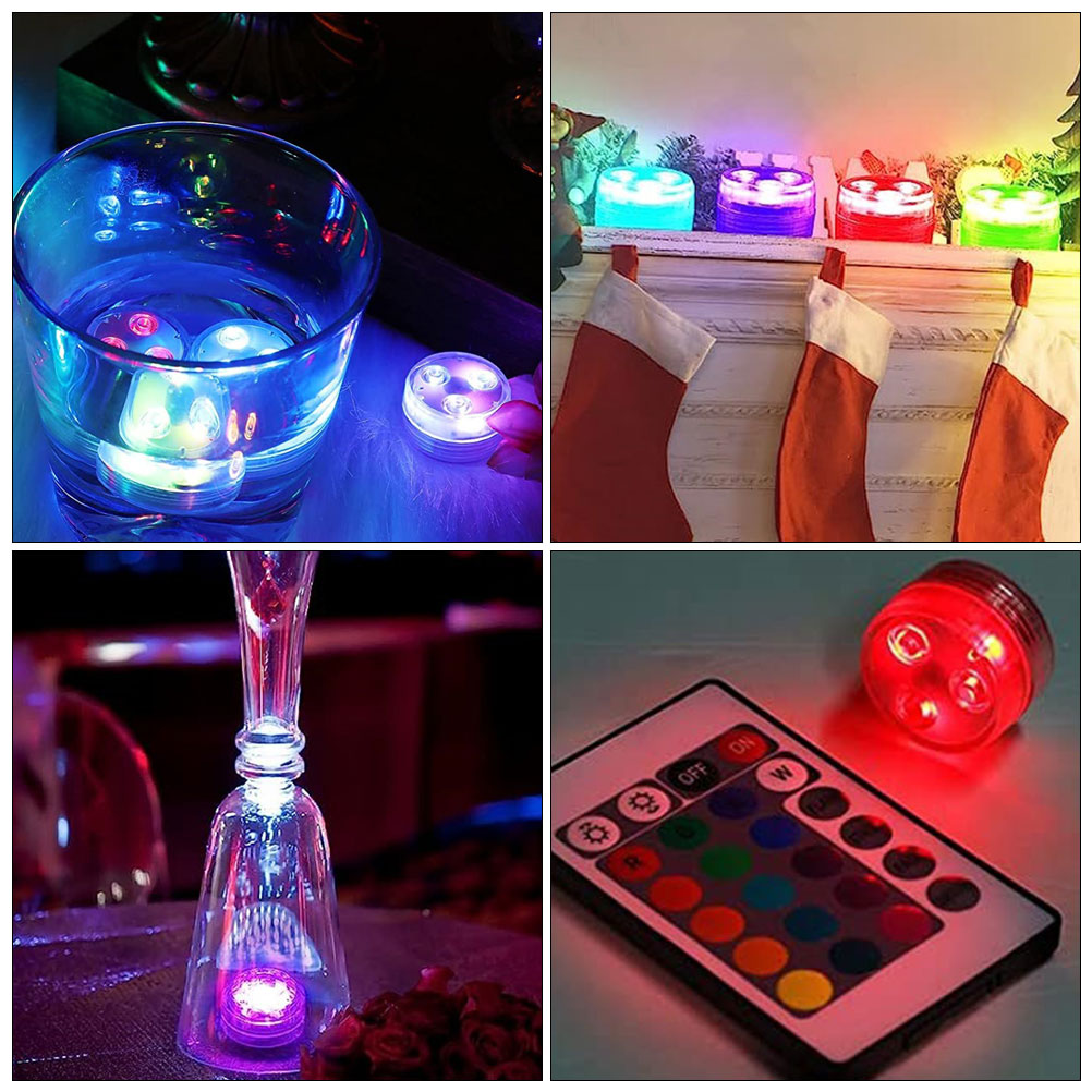 Подводное Освещение RGB С Дистанционным Управлением Для Бассейнов Фонтанов И Аквариумов 4 Шт 3 00X3 00X1 90Cm