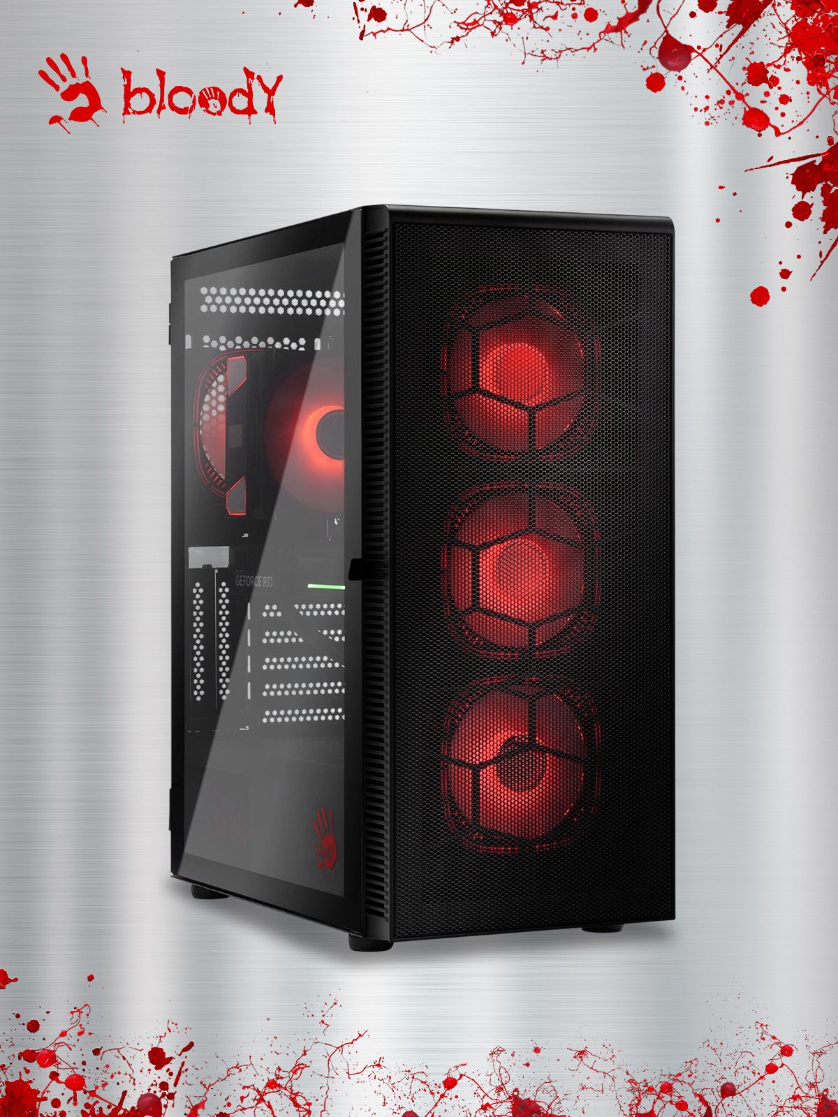 Компьютер BLOODY BD-PC CB76T2 Tower Intel Core i5 14400F, DDR5 32ГБ, 1ТБ SSD, NVIDIA GeForce RTX 5070 - 12 ГБ, Windows 11 Home, черный 2141983