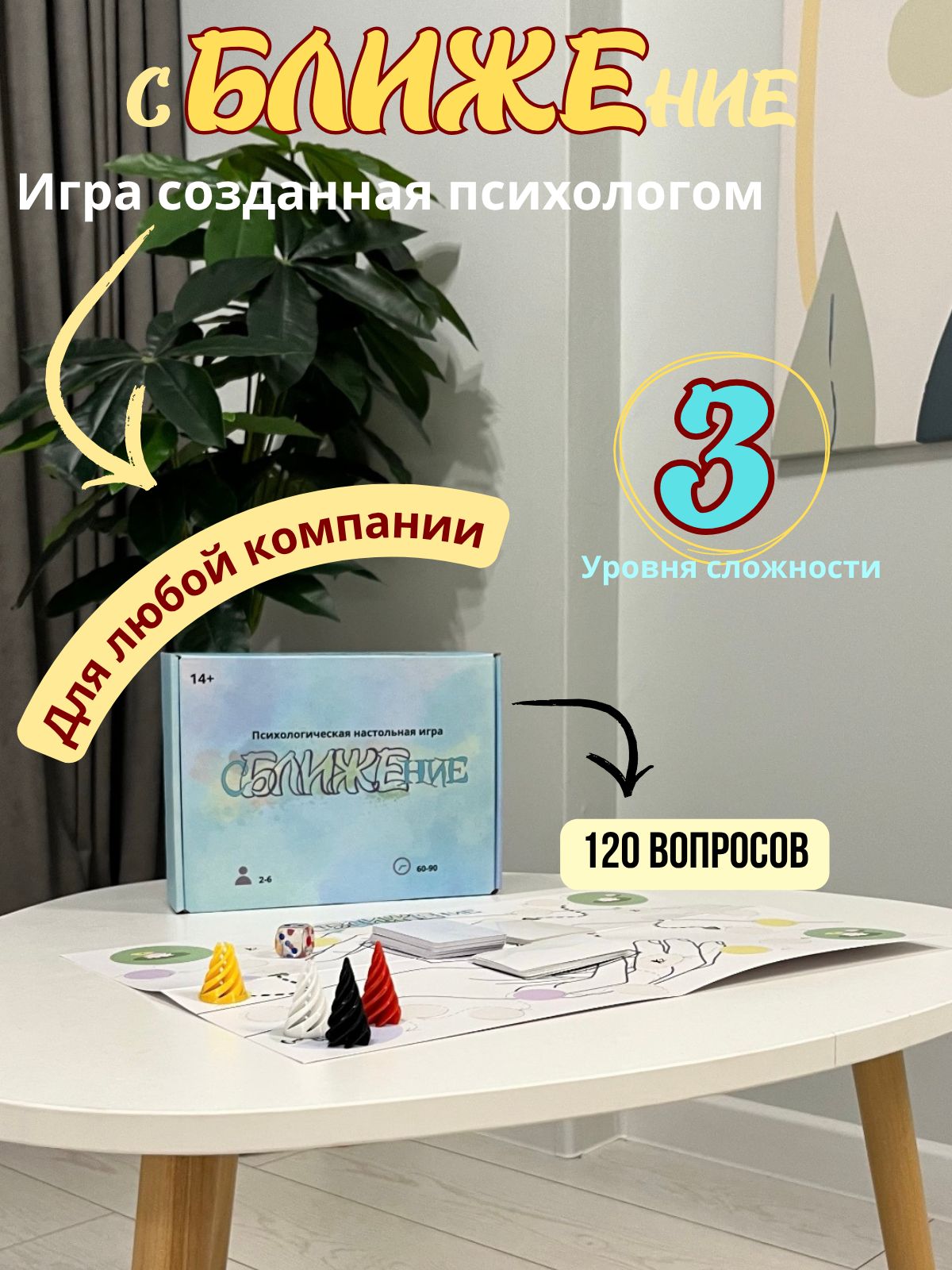 Игра "сближение". Психологическая настольная игра для любой компании