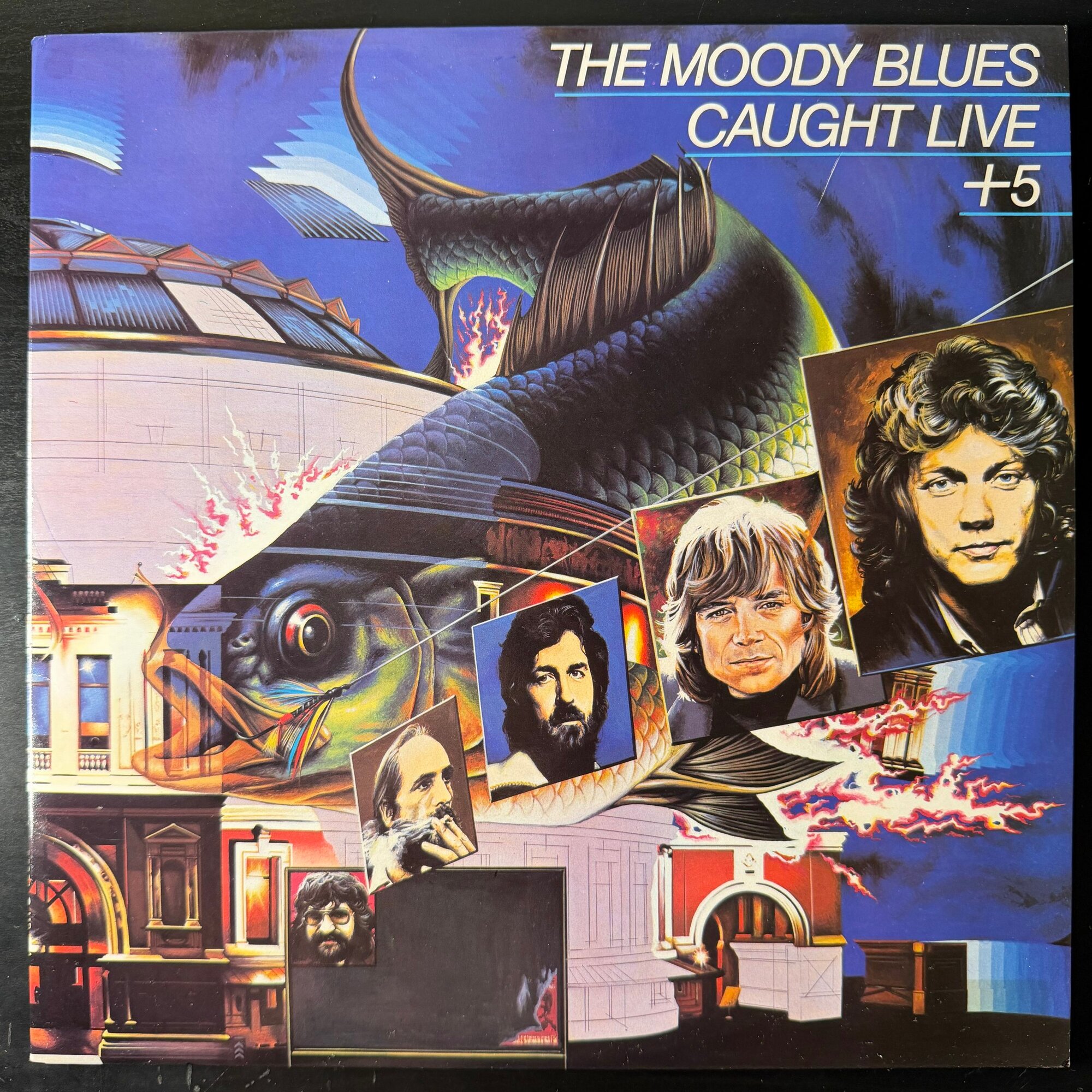 Виниловая пластинка The Moody Blues Caught Live +5 2LP (Скандинавия 1977г.)