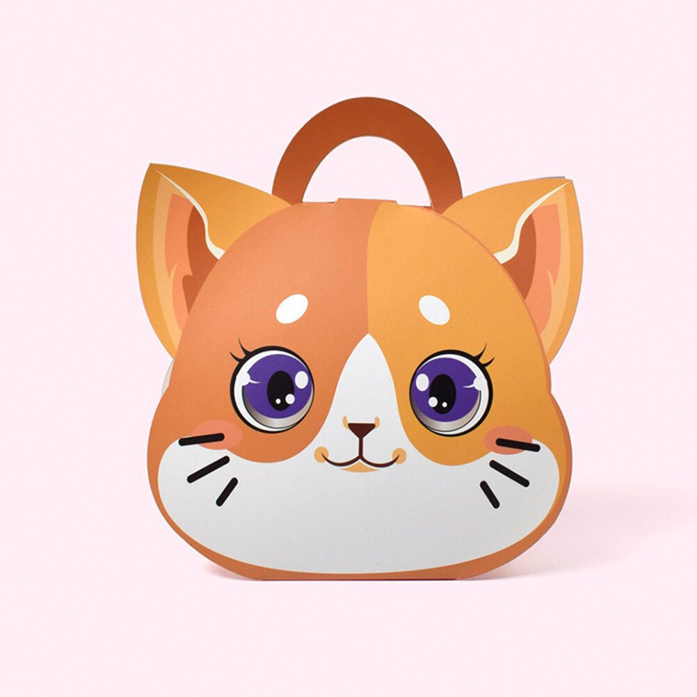 Коробки Для Лакомств С Ручкой В Форме Кошек Набор Из 10 Штук Размер 19X16Cm