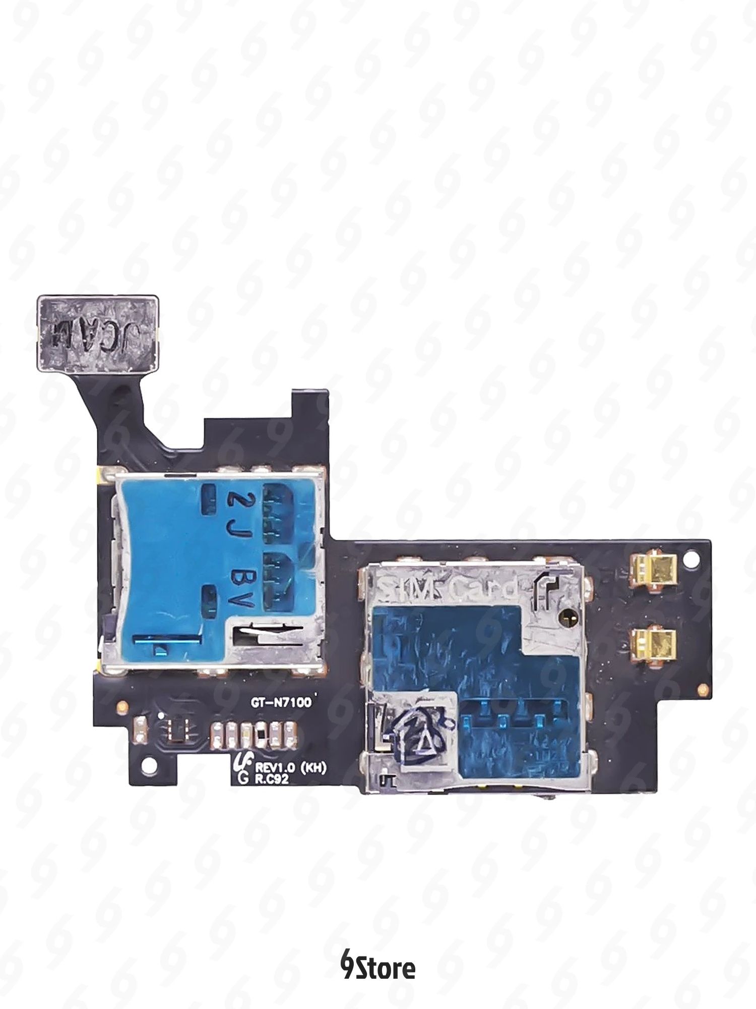 Шлейф для Samsung N7100 Galaxy Note 2 разъем SIM, считыватель карты памяти