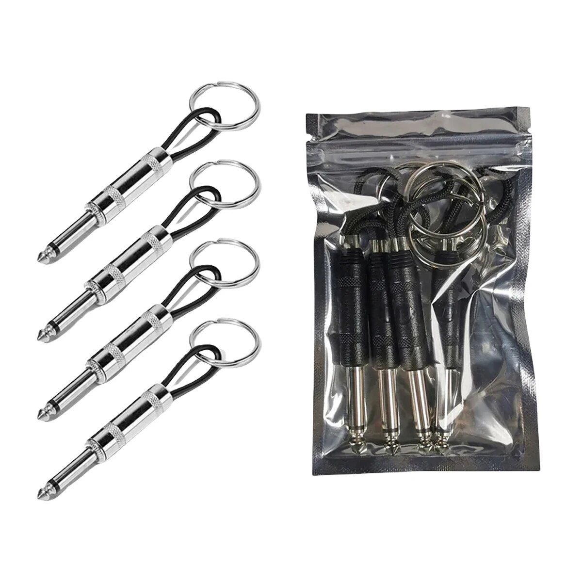 Держатели для ключей в форме гитарного усилителя 4 шт. 4pc black 4pc silver