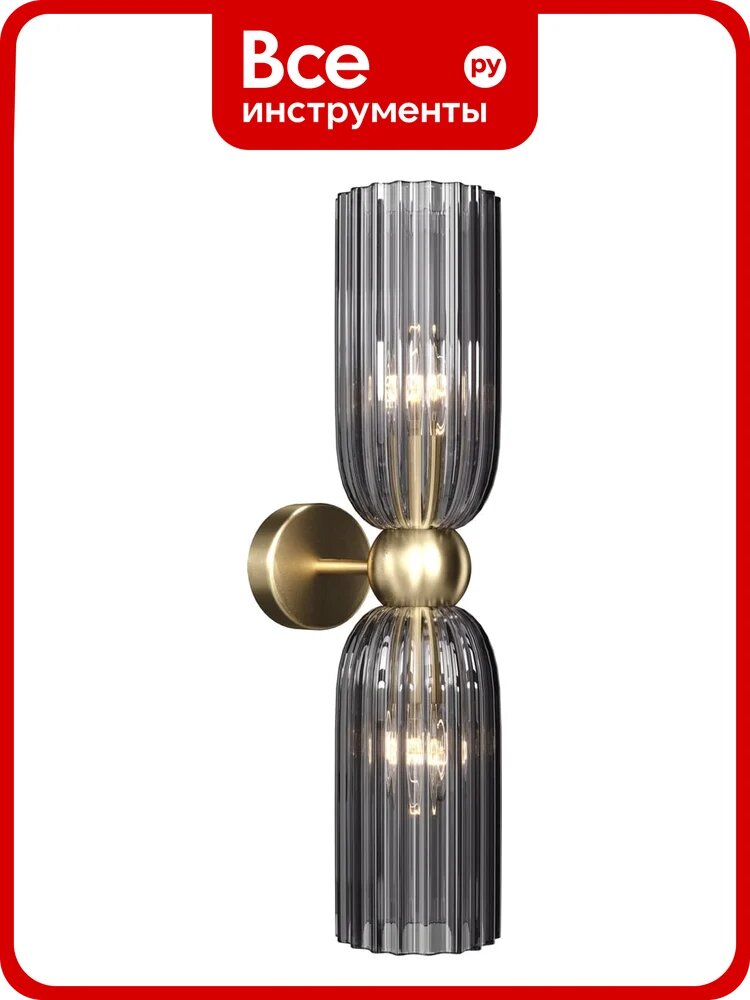 Настенный светильник (бра) MAYTONI antic 2хe14x40w металл золото MOD302WL-02GR