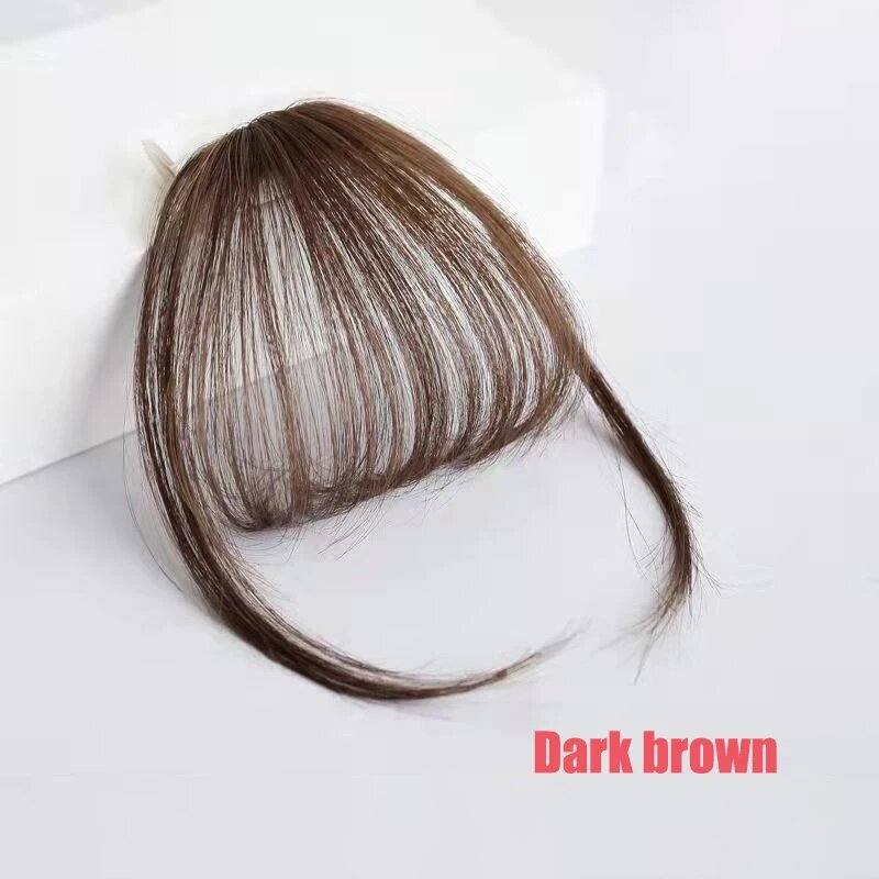 3D челка из натуральных волос BitLamb NO.2 dark brown