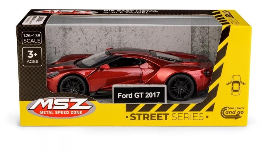 Игрушечная машинка Daffi MSZ Ford GT 2017, красный, 1:32