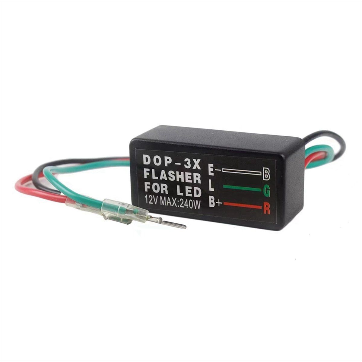 Электронное реле поворотов DOP-3X FLASHER для LED 12V, 3 провода / 12A