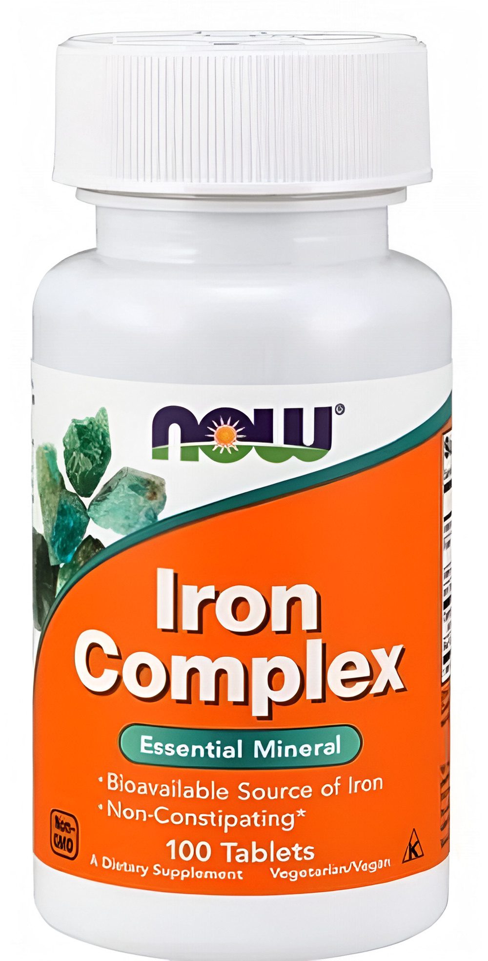 Минералы NOW "Iron Complex", 100 таблеток, без глютена и сои