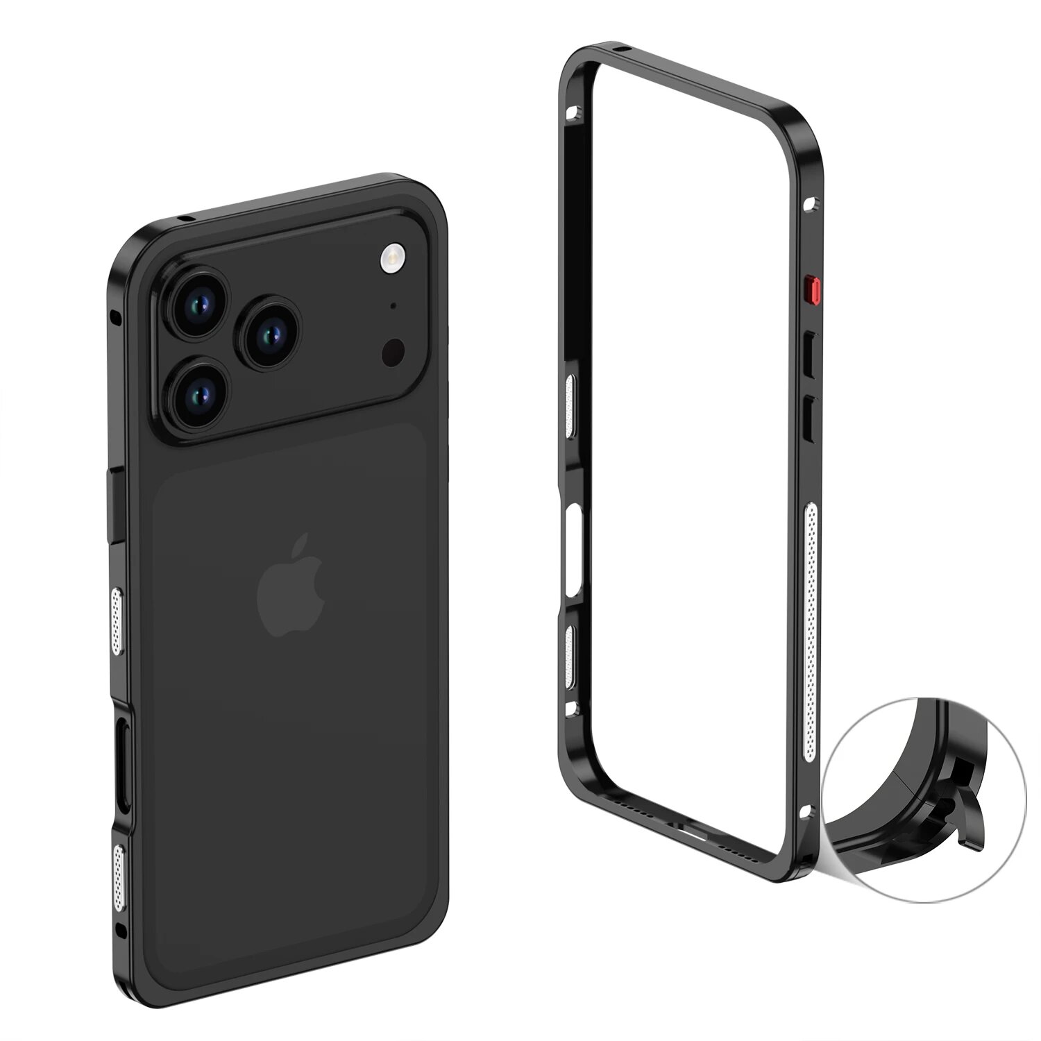 Металлический чехол с рамкой для рассеивания тепла для iPhone 17 Air 16 E 15 14 13 12 Pro Max Plus, защитный противоударный бампер из сплава