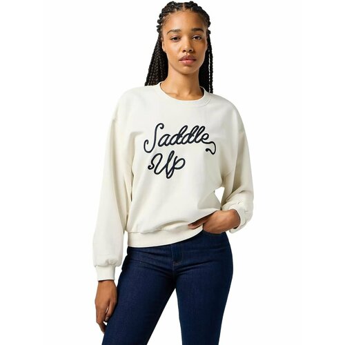 фото Свитшот wrangler women oversized sweat, размер l, , белый