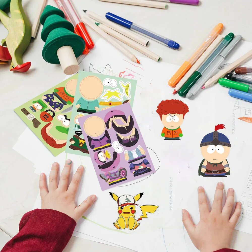 Стикеры наклейки Южный парк / South Park (8 персонажей)