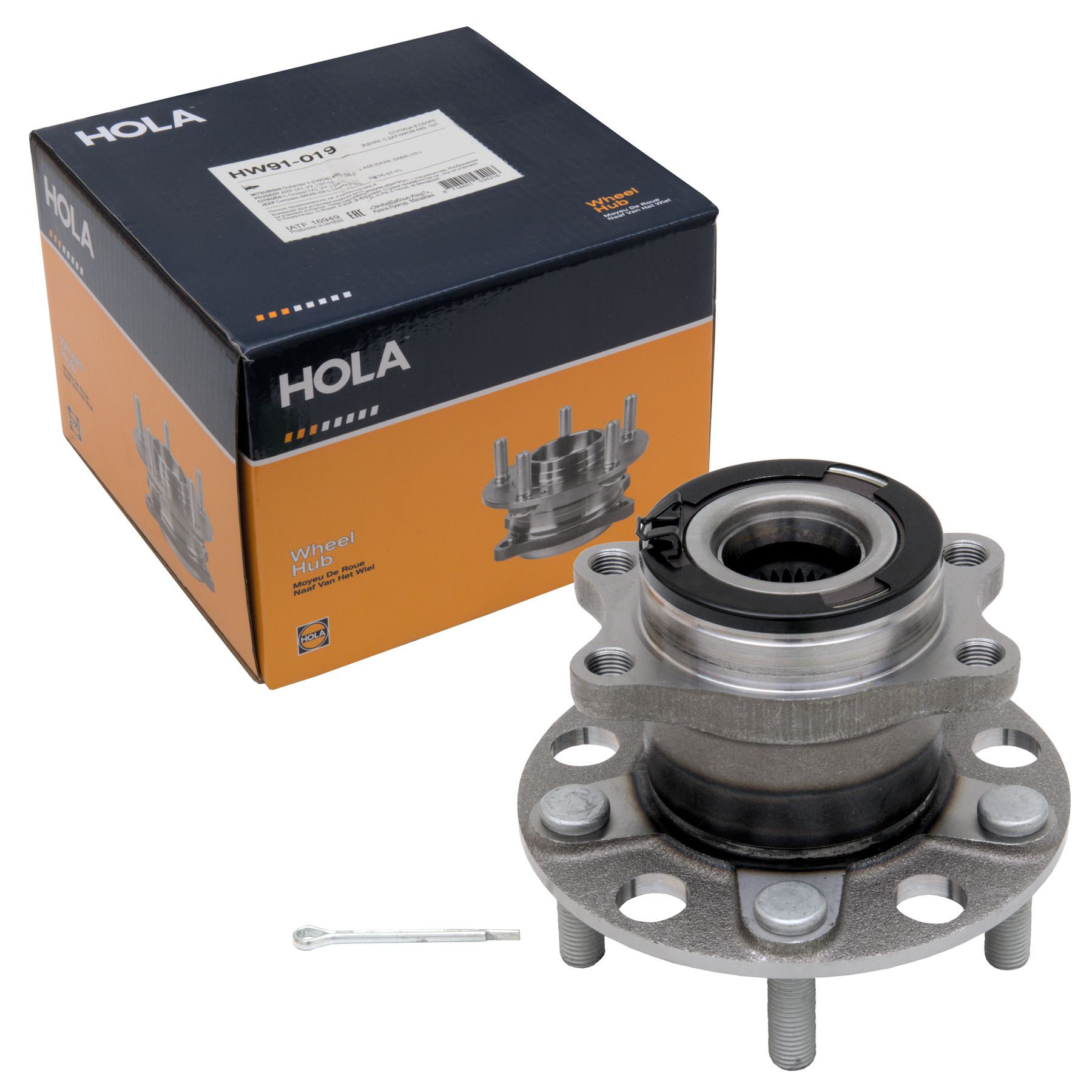 Ступица в сборе задняя HOLA HW91-019 MITSUBISHI OUTLANDER, с датчиком ABS