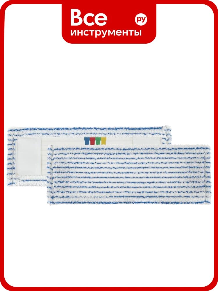 Моп с кармашками TTS в полоску, микрофибра, 40х13 см 0000E110B