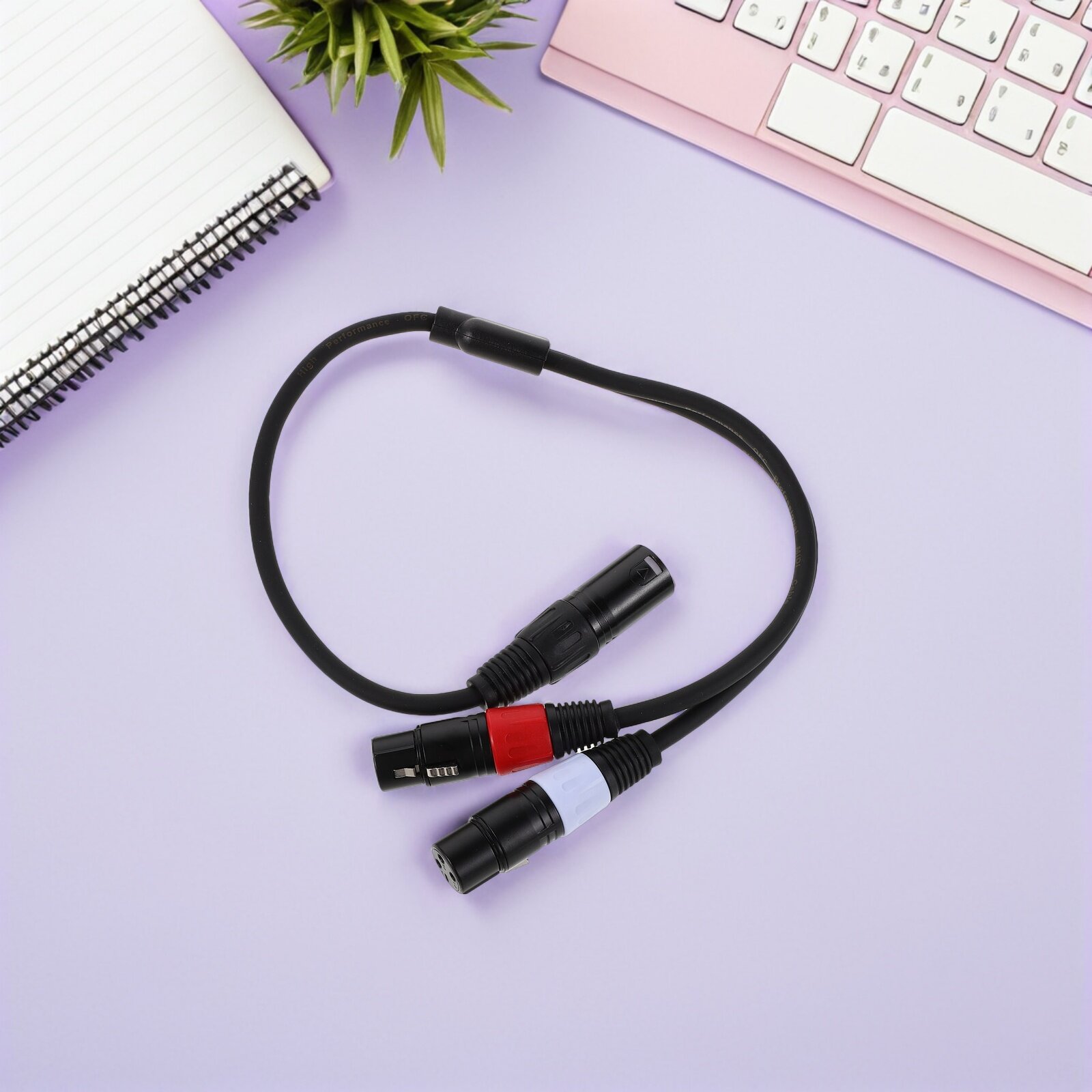 Аудио кабель xlr сплиттер с 5-контактным разъемом и двумя 3-контактными xlr для микрофона