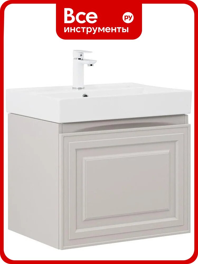 Тумба Aquanet Агата 60 1 ящ. цв. бежевый (345486) 00345486