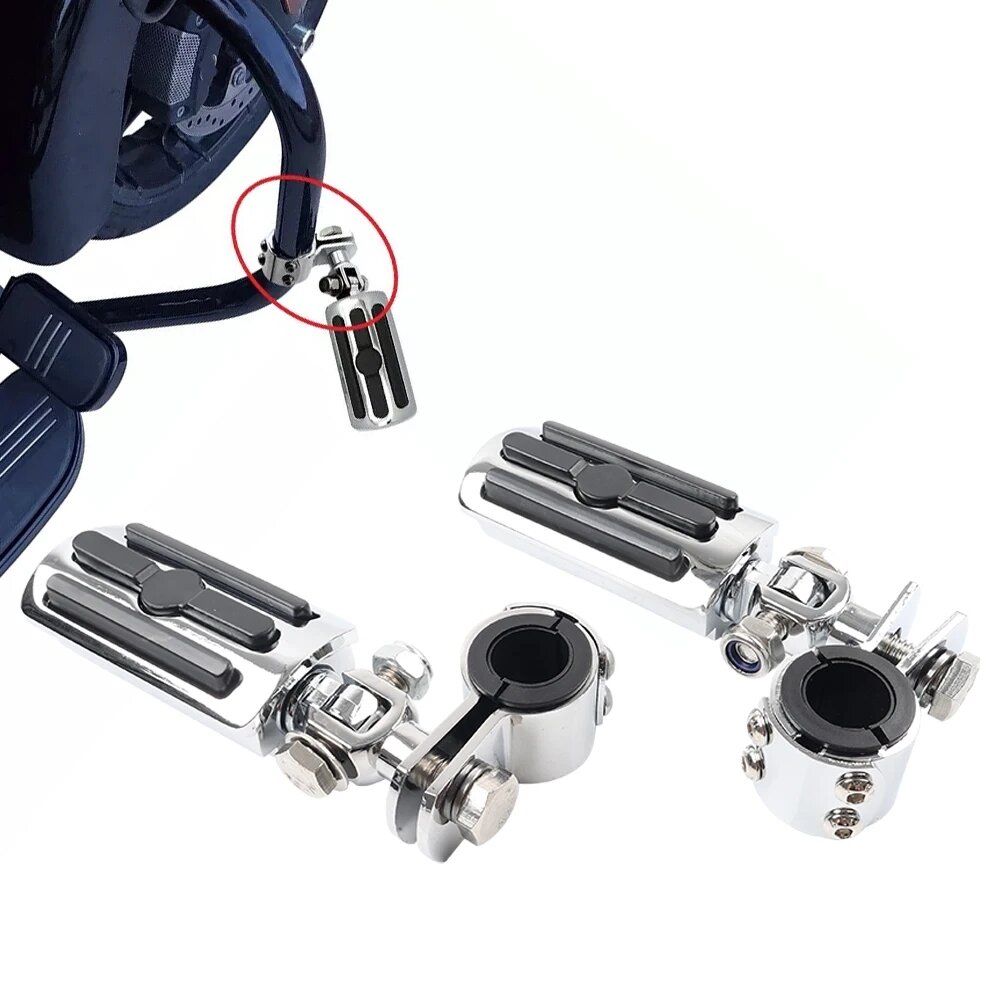 Подставки для подножек мотоцикла 1 "1-1/4" Crash Bar для Harley Davidson Touring Fatboy для Honda Yamaha Kawasaki