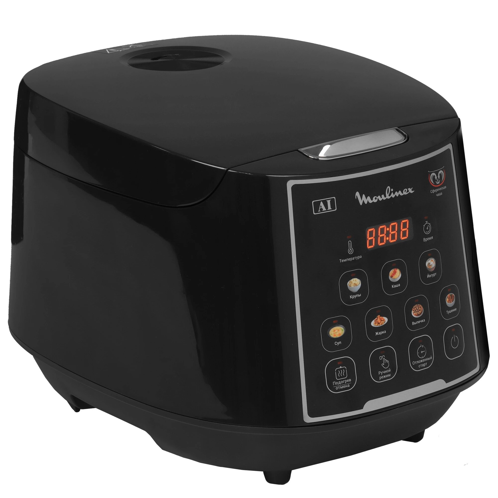 Мультиварка Moulinex MK736BF2 черный, мощность составляет 750 Вт