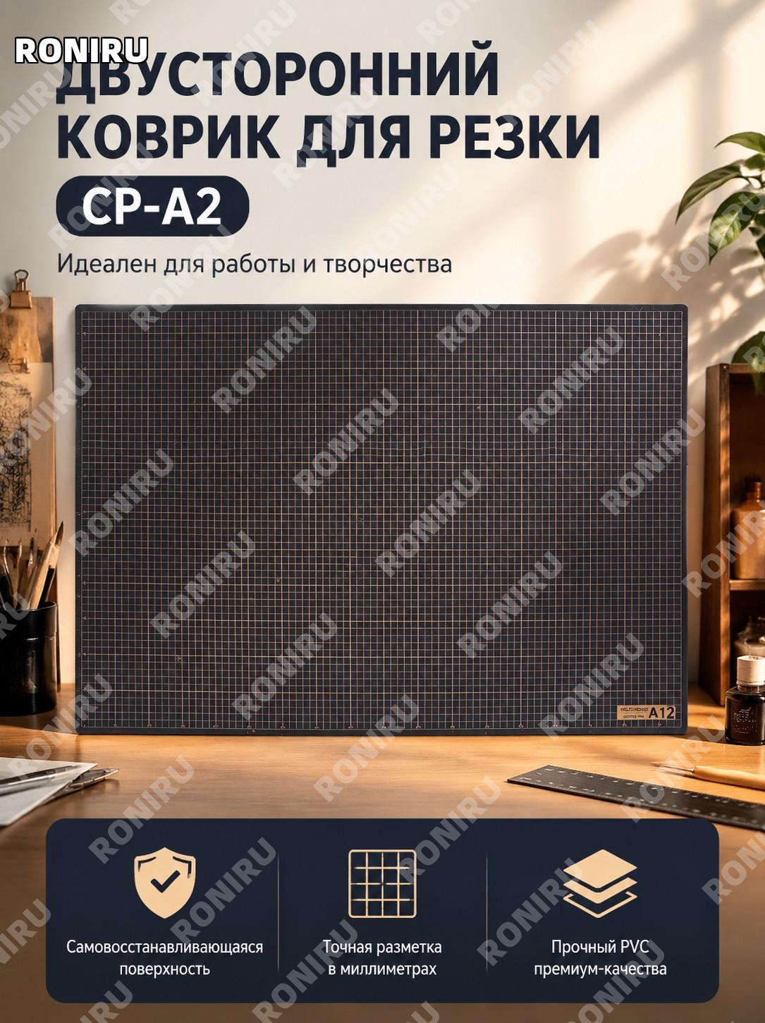 Двусторонняя доска для резки Filolang CP-A2 ручной работы двухцветная PVC подложка для скрапбукинга и учебы дома