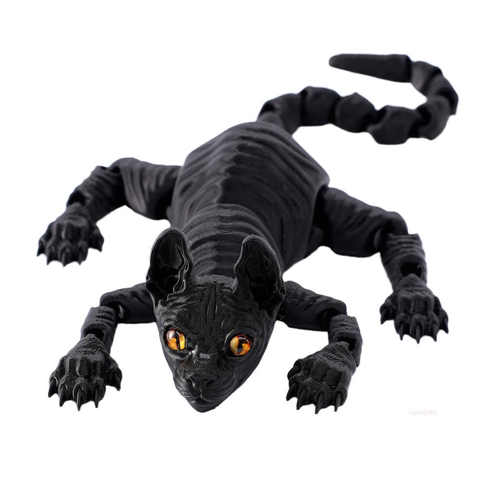 Подвижный кот сфинкс игрушка-антистресс 22см