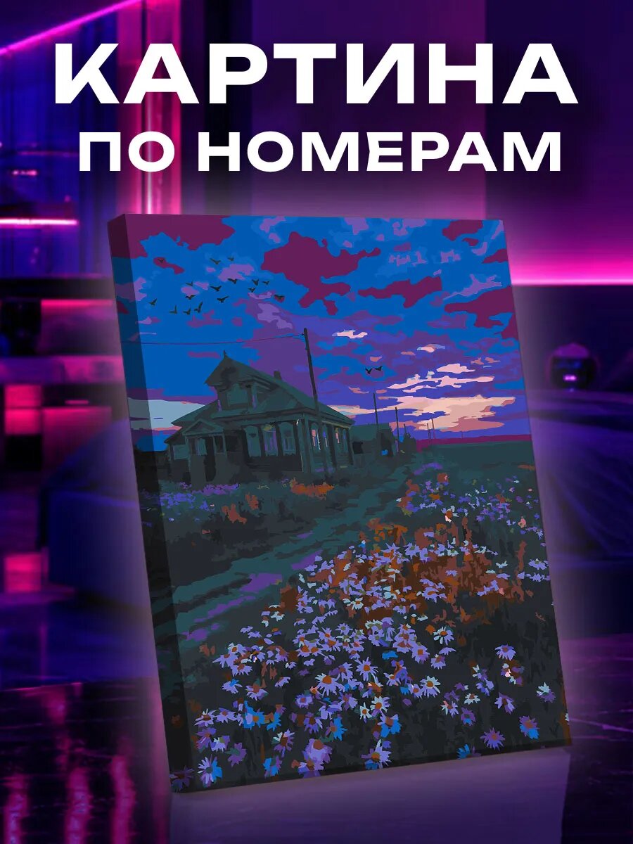 Картина по номерам Домик в деревне