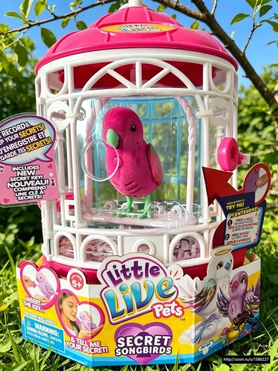 Little Live Pets Птичка, черепаха Интерактивные игрушки, подарки для детей