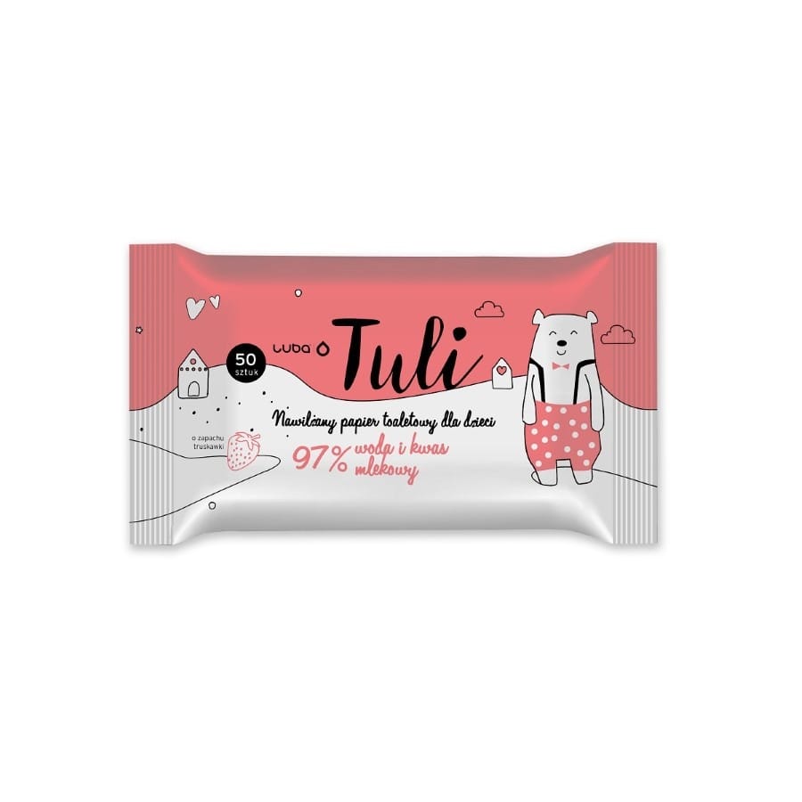 Влажные салфетки Luba Tuli, клубника, 50 шт