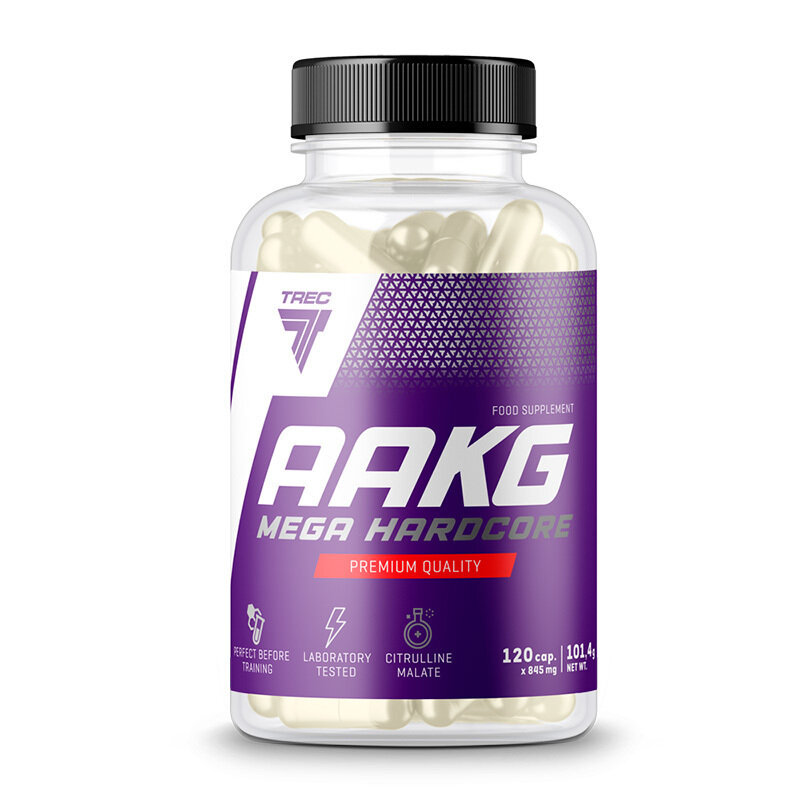 Аргинин в капсулах, 120 капс, Trec Nutrition AAKG Mega Hardcore