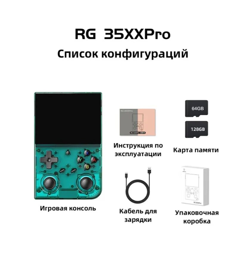 Игровая приставка. RG35XX PRO Русское меню