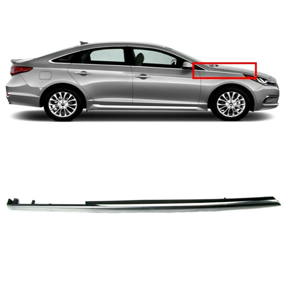 Молдинг Переднего Крыла Хромированный С Правой Стороны Для Hyundai Sonata 2018-2019