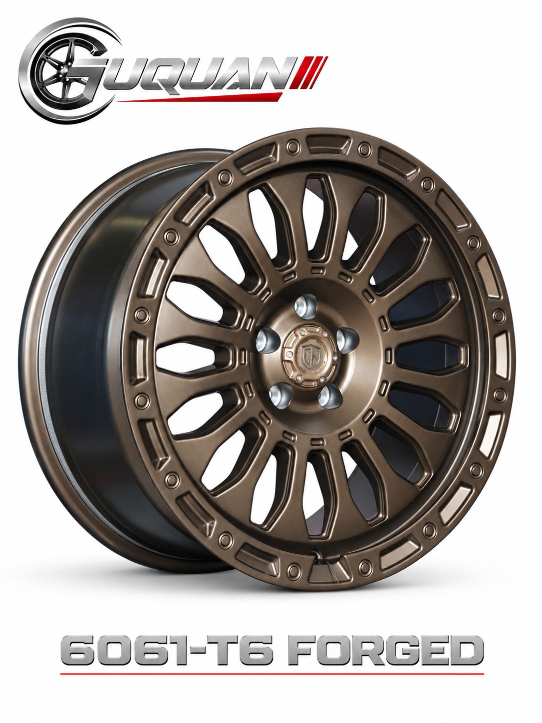 Кованый колесный диск CK 3215E2090-4 R20 9J ET0 6x139.7, матовая металлическая бронзовая отделка CK, полное покрытие