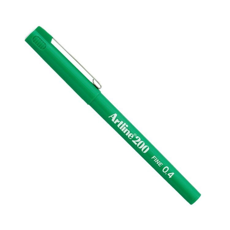 Artline EK-200 ручка гелевая водная стандартная для письма и офиса, Зеленый / 1 шт / 0.4 мм
