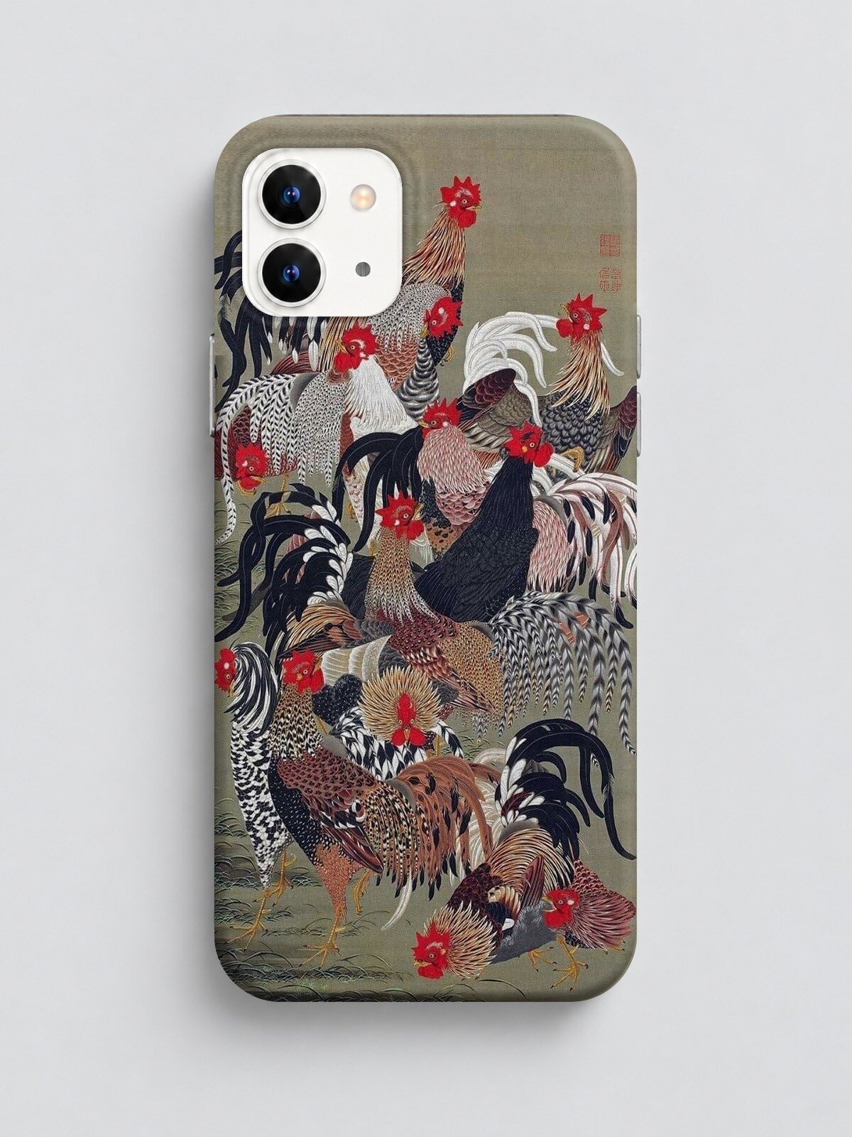 Силиконовый чехол на iphone 12 азиатская живопись