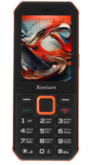 Мобильный телефон XENIUM X300 Orange Black