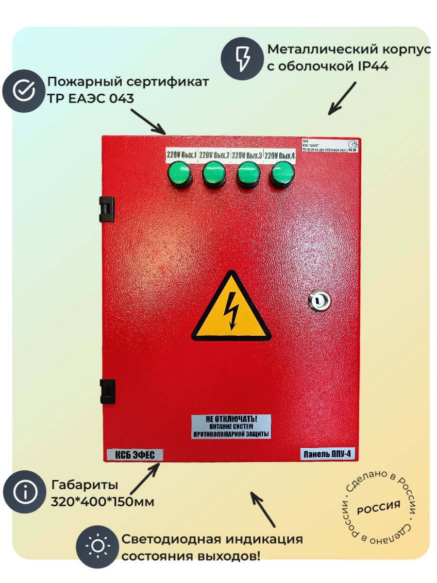 Панель ППУ-4 (пэспз) IP44 КСБ "эфес"