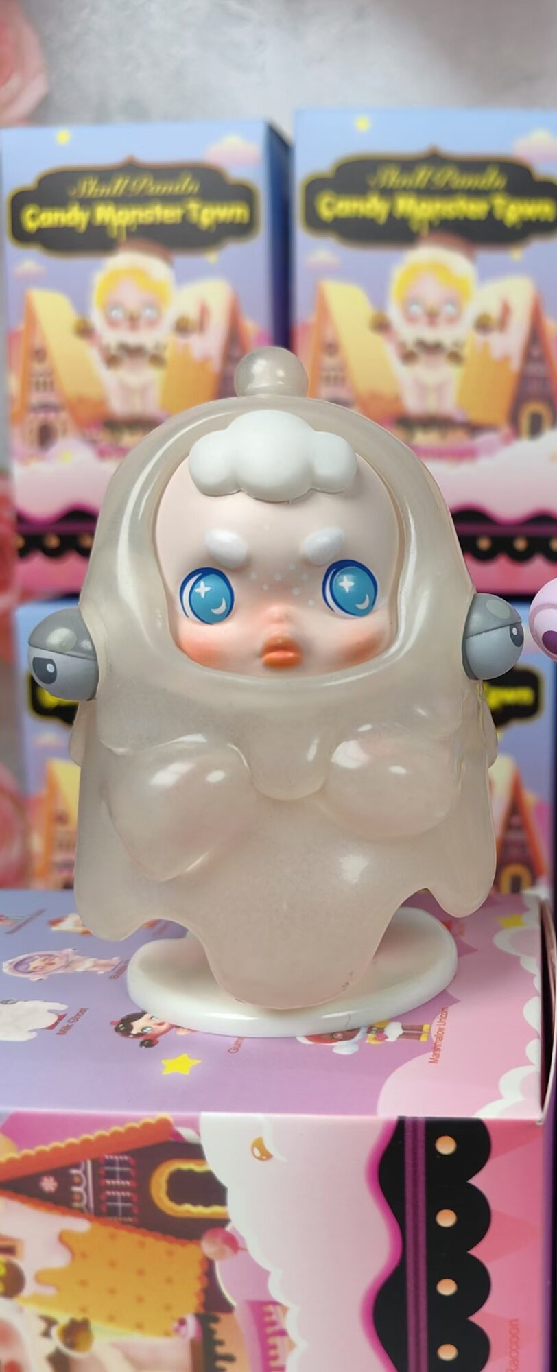Фигурки из блайндбокса Guozu Paopao, серия Candy Town, конкретная модель Млечный Призрак, коллекционные фигурки, игрушка