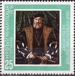 (1978-033) Марка Болгария "Г. Гольбейн" Картины великих мастеров I