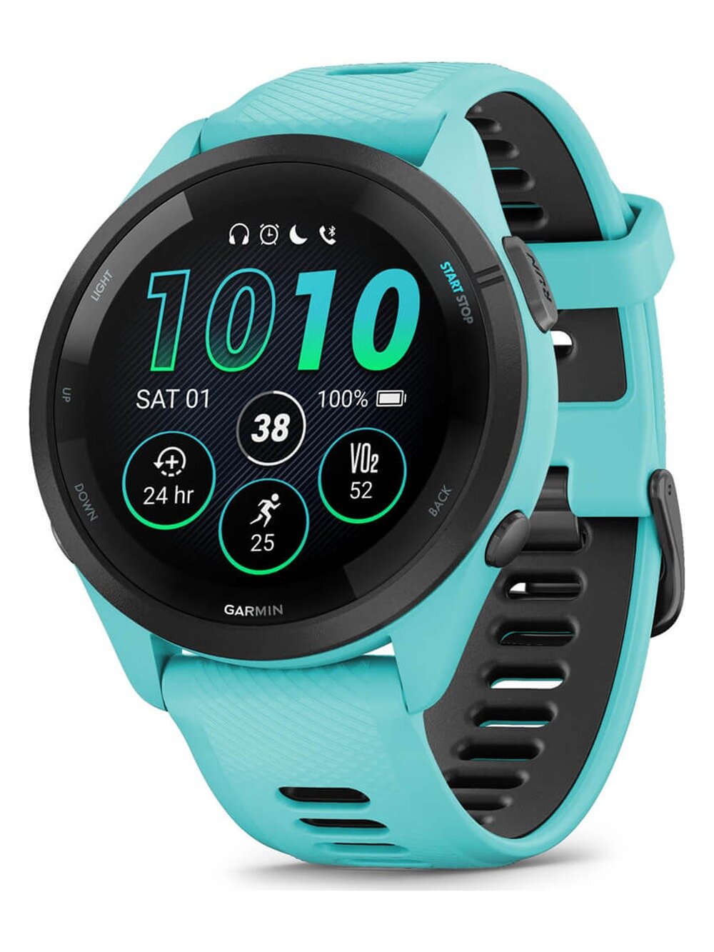 Умные часы Garmin Forerunner 265 GPS, aqua, 1,3", Пластик, силикон