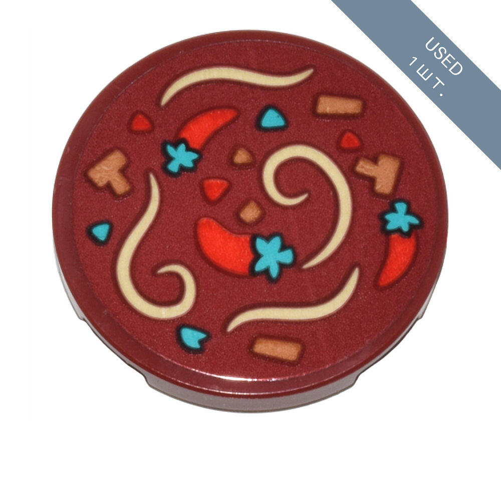 Деталь конструктора LEGO 67095pb030 · Dark Red · 1 шт.
