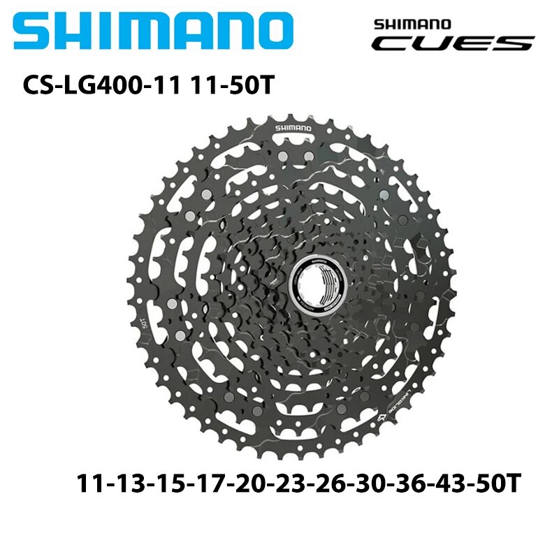 Кассета SHIMANO Cues 9S 10S 11-скоростная Linkglide Для Горных Велосипедов MTB, Легкосплавная, LG300 LG400 LG700