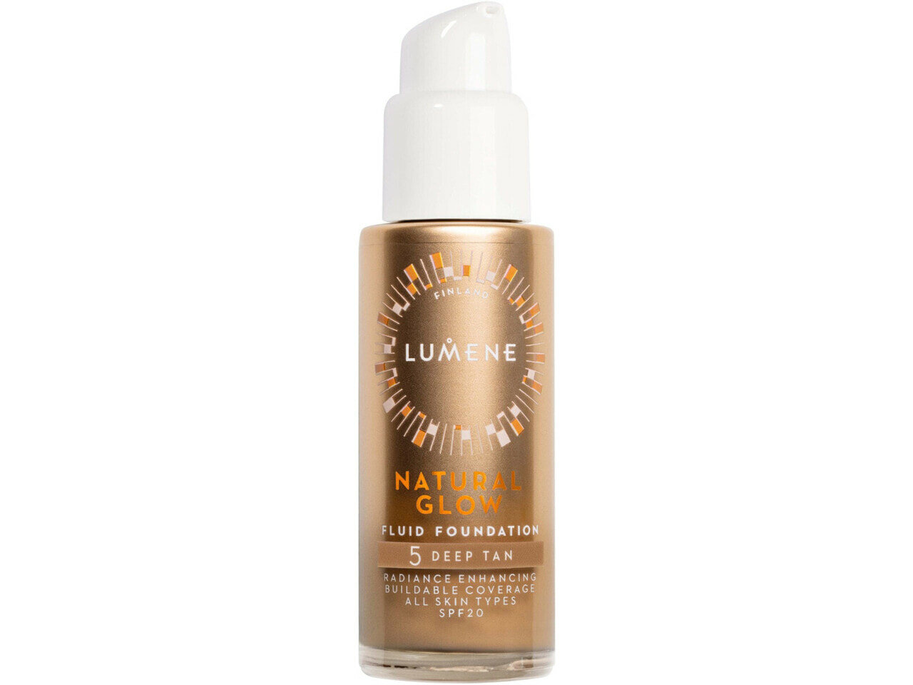 Тональная основа Lumene Glow Fluid Foundation, 5 Deep Tan, Сияющий