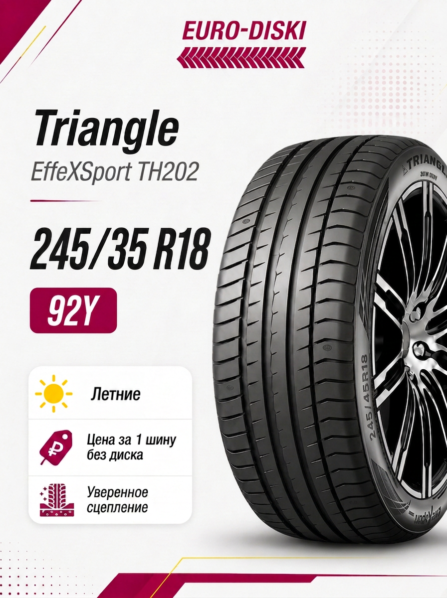 Летние шины 18/245/35 Triangle EffeXSport TH202 92Y