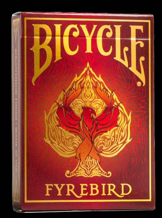 Игральные карты Bicycle Fyrebird, 63x89 мм, золотой