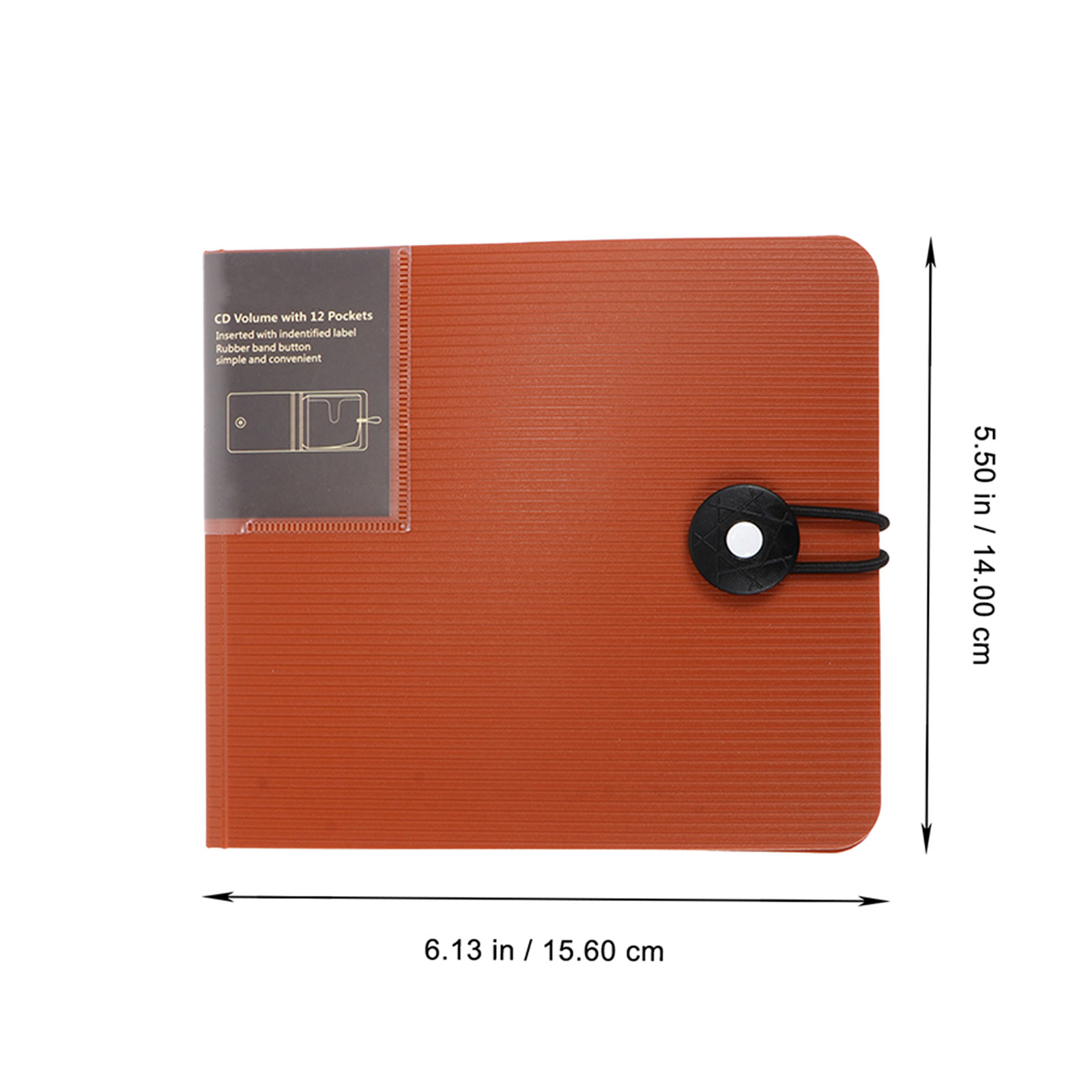 2 Штуки Коричневый Чехол Для CD Дисков Из Прочного Материала 12 Отсеков 14X15.6Cm