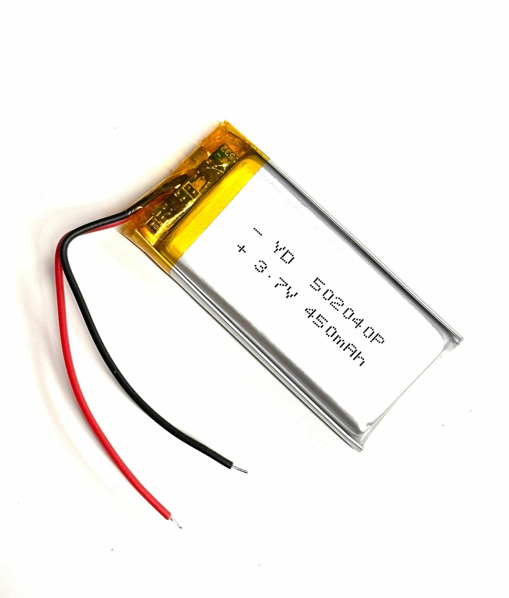 Аккумулятор универсальный 502040p 3,7v Li-Pol 450 mAh (5*20*40 mm)
