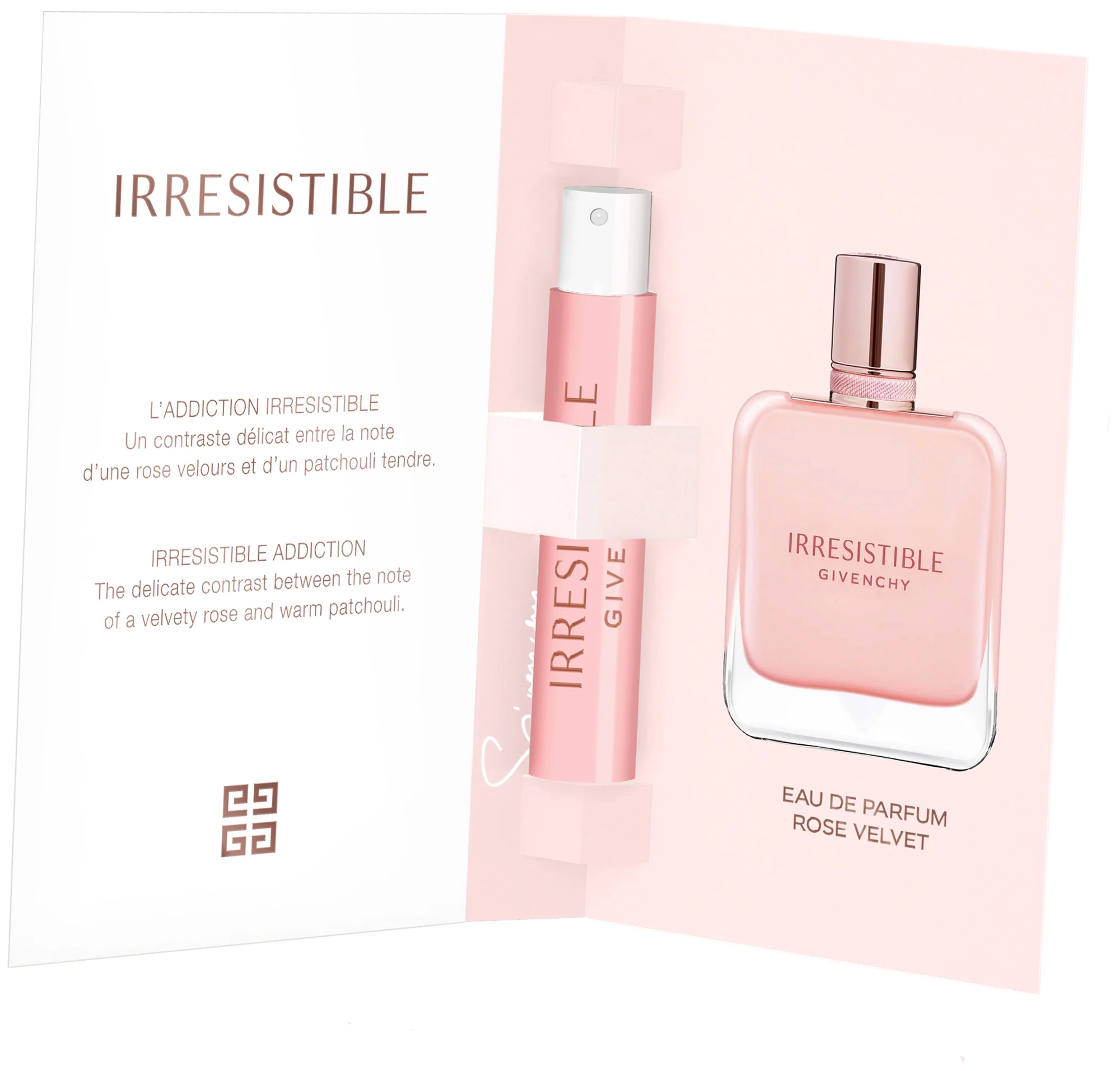 Стойкий аромат Givenchy Irresistible Rose Velvet пробник 1 / Парфюмерная вода Живанши Иррезистибл Роза Вельвет миниатюра