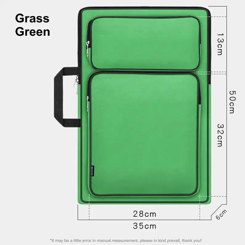 Сумка для рисования A3, Grass Green