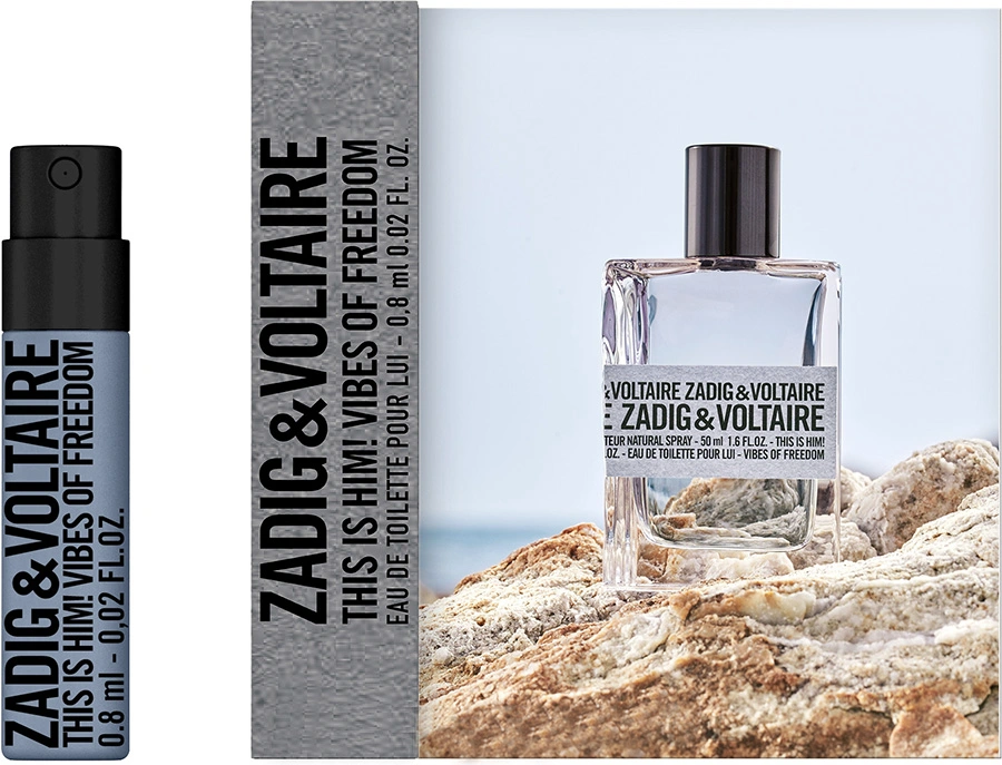 Туалетная вода Zadig And Voltaire This Is Him Vibes Of Freedom пробник 0.8 / Задиг И Вольтер Зис Ис Хим Вайбс Оф Фридом миниатюра / Сэмпл