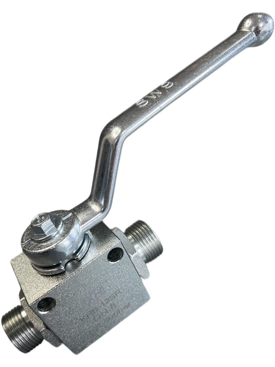 Кран двухходовой гидравлический KHB-12SR (М20x1,5)