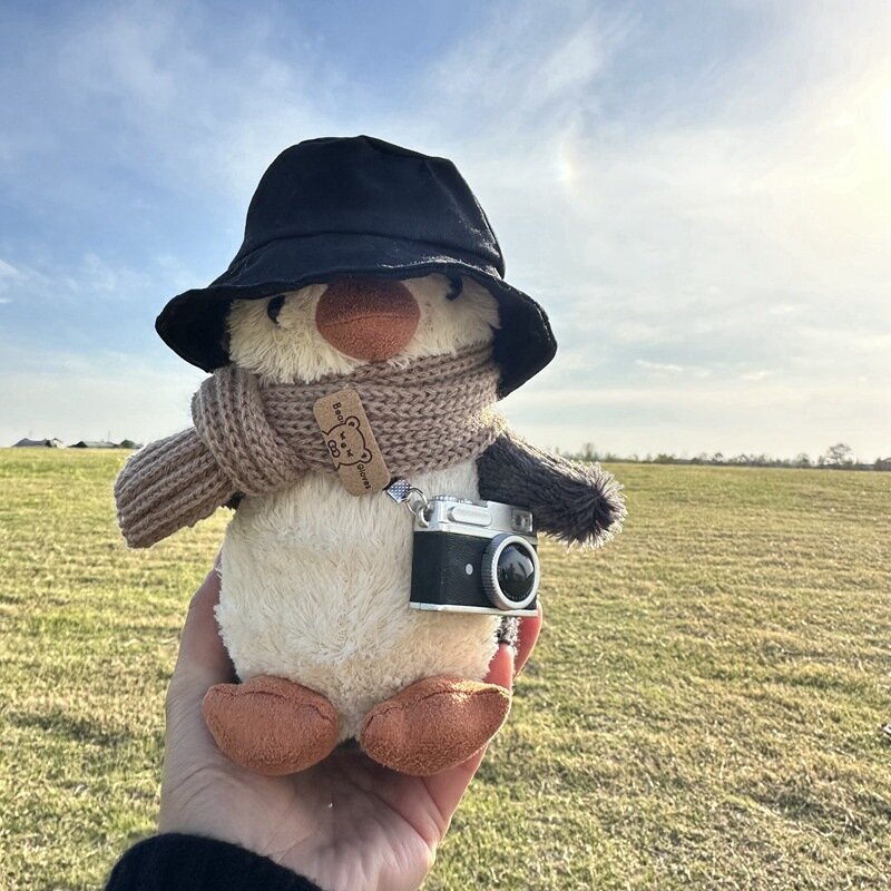 Оригинальная плюшевая игрушка Jellycat Little Woolly Мальчик Пингвин 16см Мягкая игрушка для детей и взрослых на день
